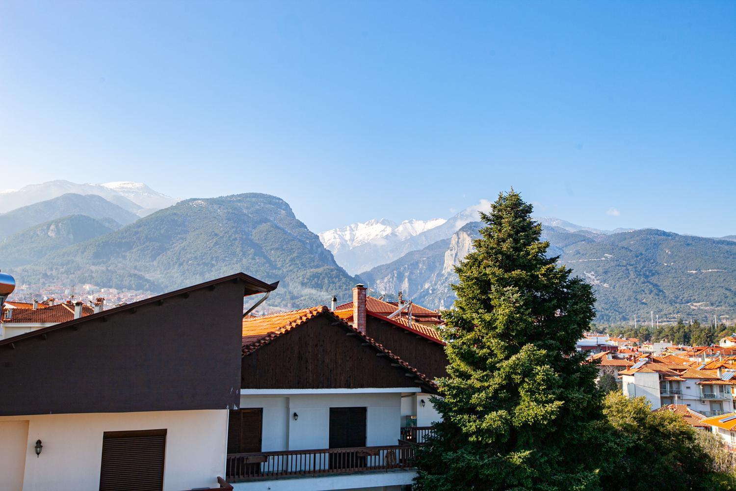 Rodon Apartment With Great View, Sauna And Jacuzzi Літохоро Екстер'єр фото