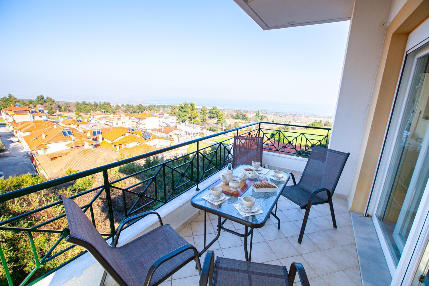 Rodon Apartment With Great View, Sauna And Jacuzzi Літохоро Екстер'єр фото